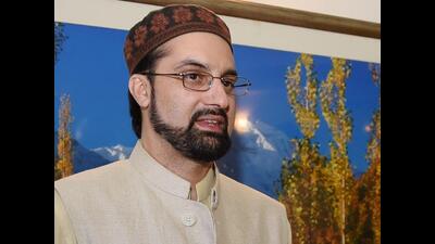 Last month, the Mirwaiz was released after four years under house detention and he led Friday prayers at Jamia Masjid in the old city. (HT File Photo)