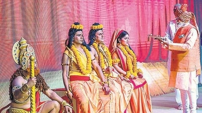 Prime Minister Modi attended an event in Dwarka in the national capital and said Dussehra should also mark the burning of ideologies which are not about India's development but about fulfilling selfish interests. (PTI) Prime Minister Modi attended an event in Dwarka in the national capital and said Dussehra should also mark the burning of ideologies which are not about India's development but about fulfilling selfish interests. (PTI)
