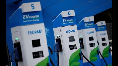 Public charging stations at parking lots will allow visitors to charge their vehicle while it is parked. (Reuters File Photo) Public charging stations at parking lots will allow visitors to charge their vehicle while it is parked. (Reuters File Photo)