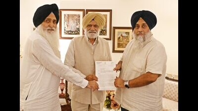 SAD president Sukhbir Singh Badal submitted a memorandum to the Punjab governor in this context and apprised justice (retd) Saron about the problems being faced by members of the Sikh community in registering their votes. (Sourced)