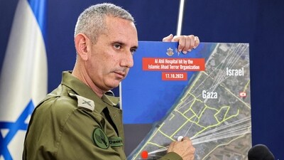 Israeli army spokesman Rear Admiral Daniel Hagari (AFP) Israeli army spokesman Rear Admiral Daniel Hagari (AFP)