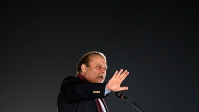 Pakistan's former Prime Minister Nawaz Sharif addresses his supporters. (AFP) Pakistan's former Prime Minister Nawaz Sharif addresses his supporters. (AFP)
