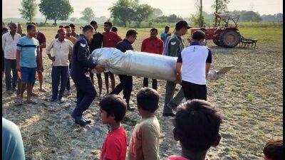 The incident unfolded as the tanks descended, landing at separate locations in the fields of two local farmers. (HT Photo) The incident unfolded as the tanks descended, landing at separate locations in the fields of two local farmers. (HT Photo)