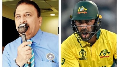 Sunil Gavaskar and Glenn Maxwell Sunil Gavaskar and Glenn Maxwell