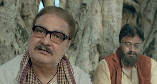 Vinay Pathak plays an elderly man in Bhagwan Bharose while Manurishi Chaddha plays an atheist in the film. Vinay Pathak plays an elderly man in Bhagwan Bharose while Manurishi Chaddha plays an atheist in the film.