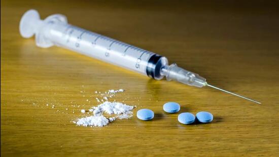 Hundreds of youth on Wednesday vowed to fight against drug menace during a unique initiative “Promise Cup” launched by the Police Commissionerate in Duley village. (HT File)