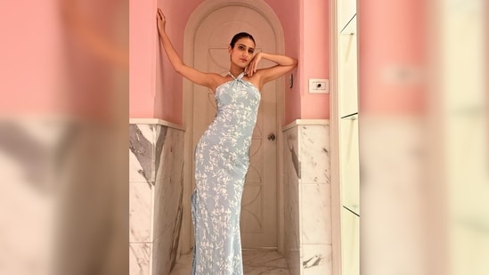 Sharing a string of images on her Instagram handle, Fatima Sana Shaikh captioned her post, "This dress made me feel happy."&nbsp;(Instagram/@fatimasanashaikh)