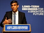British Prime Minister Rishi Sunak delivers a speech on AI at Royal Society, Carlton House Terrace. (Reuters)