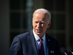 US President Joe Biden in the Rose Garden of the White House in Washington, on October 25. US President Joe Biden in the Rose Garden of the White House in Washington, on October 25.