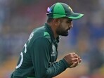 Pakistan's captain Babar Azam during the 2023 World Cup