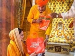 Kangana Ranaut visits the Ram temple ahead of the release of Tejas.