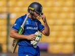 England's batter Jos Buttler walks off the field after his dismissal during the Cricket World Cup 2023 match vs Sri Lanka, at M. Chinnaswamy Stadium, in Bengaluru England's batter Jos Buttler walks off the field after his dismissal during the Cricket World Cup 2023 match vs Sri Lanka, at M. Chinnaswamy Stadium, in Bengaluru