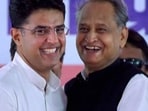 Rajasthan chief minister Ashok Gehlot and his former deputy Sachin Pilot.
