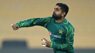 Pakistan's captain Babar Azam during a practice session ahead of their 2023 ICC Men's Cricket World Cup match against South Africa at the MA Chidambaram Stadium in Chennai (AFP) Pakistan's captain Babar Azam during a practice session ahead of their 2023 ICC Men's Cricket World Cup match against South Africa at the MA Chidambaram Stadium in Chennai (AFP)