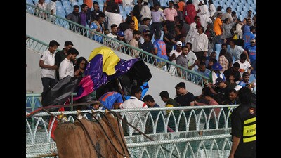 Ekana Cricket Stadium in Lucknow (HT File) Ekana Cricket Stadium in Lucknow (HT File)