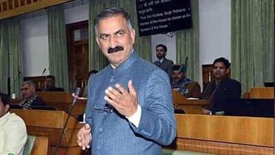 Himachal CM Sukhu was admitted to Indira Gandhi Medical College and Hospital in Shimla. (HT File)
