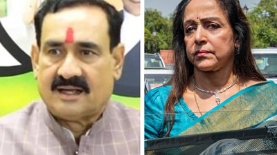 Madhya Pradesh home minister Narottam Mishra's comment on Hema Malini has stirred a row.
