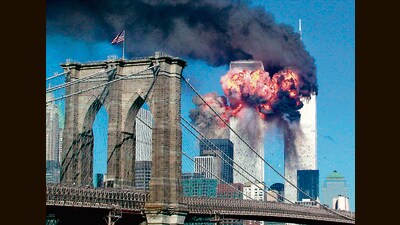 On Sept 11, 2001, planes crashed into the WTC and the Pentagon, inaugurating a new phase in the history of human conflict. (REUTERS)