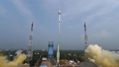 Scientists at the Indian Space Research Organisation (Isro) said they have started analysing data from the crew escape system after Saturday’s successful mission. (AFP) Scientists at the Indian Space Research Organisation (Isro) said they have started analysing data from the crew escape system after Saturday’s successful mission. (AFP)