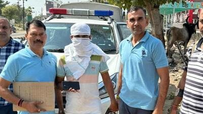 Suspect Makrani was arrested in Gujarat on Thursday morning (HT Photo) Suspect Makrani was arrested in Gujarat on Thursday morning (HT Photo)