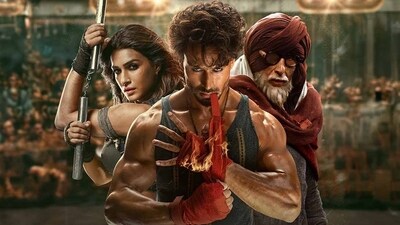 Ganapath stars Tiger Shroff, Kriti Sanon and Amitabh Bachchan. Ganapath stars Tiger Shroff, Kriti Sanon and Amitabh Bachchan.
