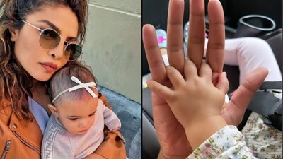 Priyanka Chopra posted a photo with her daughter Malti Marie Chopra Jonas. Priyanka Chopra posted a photo with her daughter Malti Marie Chopra Jonas.