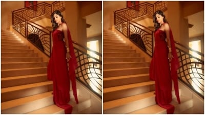 Assisted by makeup artist Ajay Shelar, Shilpa decked up in nude eyeshadow, black eyeliner, black kohl, mascara-laden eyelashes, drawn eyebrows, contoured cheeks and a shade of nude lipstick. (Instagram/@theshilpashetty) Assisted by makeup artist Ajay Shelar, Shilpa decked up in nude eyeshadow, black eyeliner, black kohl, mascara-laden eyelashes, drawn eyebrows, contoured cheeks and a shade of nude lipstick. (Instagram/@theshilpashetty)