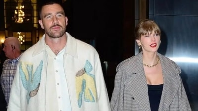 Taylor Swift and Travis Kelce in NYC. (Twitter) Taylor Swift and Travis Kelce in NYC. (Twitter)