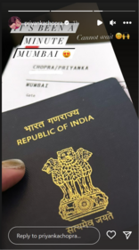 Priyanka Chopra reaches Mumbai, India. Priyanka Chopra reaches Mumbai, India.