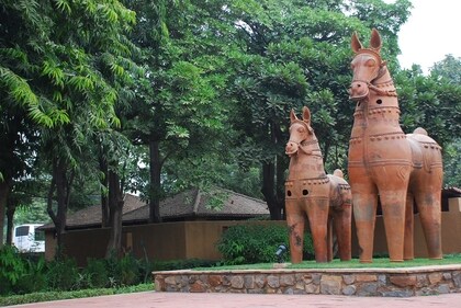This exhibition of terracotta sculptures is from Sanskriti Museum of Indian Terracotta.