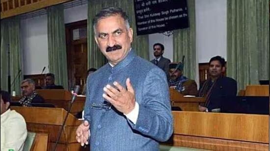Himachal CM Sukhu was admitted to Indira Gandhi Medical College and Hospital in Shimla. (HT File)