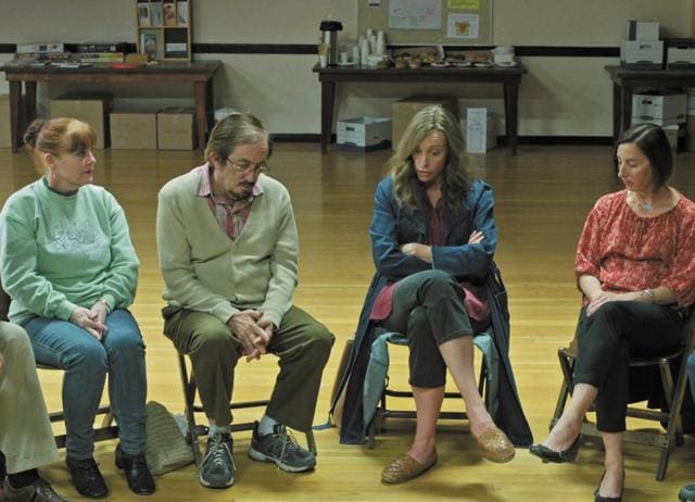 In Hereditary (2018), Toni Collette joins a grief support group after the gruesome death of her daughter.