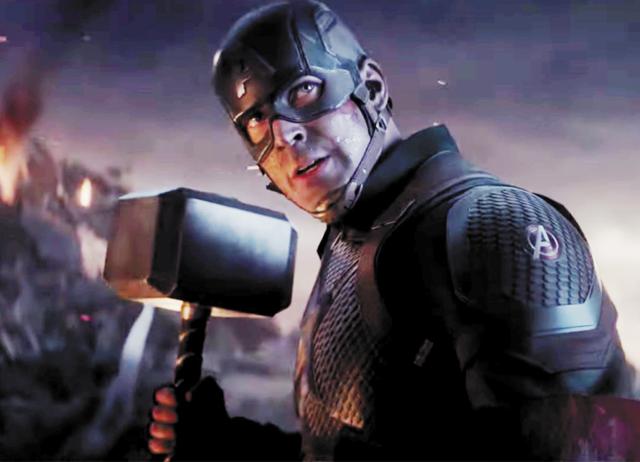 Even superheroes need help. Captain America attends group therapy After Thanos uses the Infinity Stones to disintegrate half of Earth’s population in Avengers: Endgame (2019).