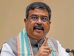 Union education minister Dharmendra Pradhan said a “controversy has been going on for some time on whether our country should be known as India or Bharat.” (PTI) Union education minister Dharmendra Pradhan said a “controversy has been going on for some time on whether our country should be known as India or Bharat.” (PTI)