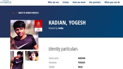 Interpol has also issued a red-corner notice against Kardian. (Interpol website)
