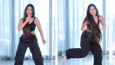Snapshot of Dhanashree Verma dancing. (Instagram/@dhanashree9) Snapshot of Dhanashree Verma dancing. (Instagram/@dhanashree9)