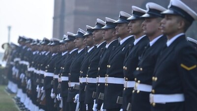 Indian Navy personnel during a guard of honour ceremony in New Delhi. (Sanchit Khanna/HT File Photo) Indian Navy personnel during a guard of honour ceremony in New Delhi. (Sanchit Khanna/HT File Photo)