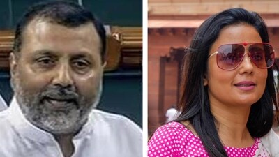 Nishikant Dubey has accused Mahua Moitra of taking money and gifts from a businessman in exchange for questions in Parliament. Nishikant Dubey has accused Mahua Moitra of taking money and gifts from a businessman in exchange for questions in Parliament.