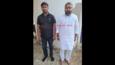 STF officials said Chaudhary not only enjoyed VVIP protocols and government accommodations during his visits to different states but had also secured the services of a police gunner deployed to him by the Ghaziabad Police Commissionerate. (Sourced) STF officials said Chaudhary not only enjoyed VVIP protocols and government accommodations during his visits to different states but had also secured the services of a police gunner deployed to him by the Ghaziabad Police Commissionerate. (Sourced)