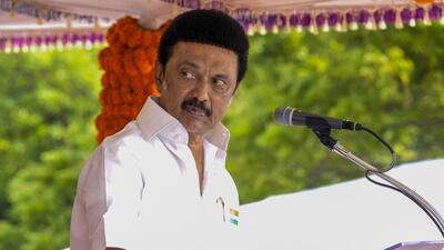Tamil Nadu chief minister MK Stalin urges Prime minister Narendra Modi not to recall governor RN Ravi until upcoming Lok Sabha elections. (PTI)