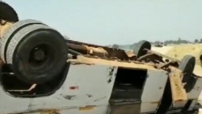The incident took place as the driver lost control of the steering, said police (Twitter Photo)