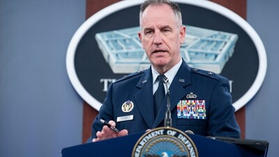 Pentagon spokesman Air Force Brig. Gen. Patrick Ryder speaking at the Pentagon. (AP) Pentagon spokesman Air Force Brig. Gen. Patrick Ryder speaking at the Pentagon. (AP)