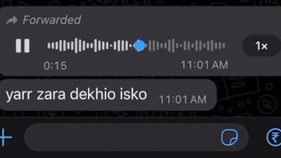 The man's breakup voice note has gone viral. (X/@tanishaitaan) The man's breakup voice note has gone viral. (X/@tanishaitaan)