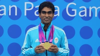 The 35-year-old had earlier won a bronze each in Men's Doubles SL3-SL4 and Mixed Doubles SL3-SU5 events, making it his most successful Asian Para Games. The 35-year-old had earlier won a bronze each in Men's Doubles SL3-SL4 and Mixed Doubles SL3-SU5 events, making it his most successful Asian Para Games.
