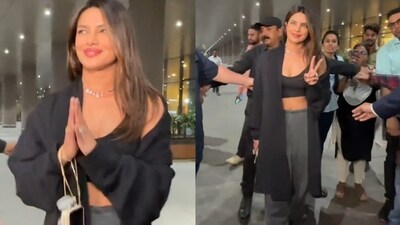 Priyanka Chopra clicked at Mumbai airport. (Viral Bhayani) (viral bhayani) Priyanka Chopra clicked at Mumbai airport. (Viral Bhayani) (viral bhayani)