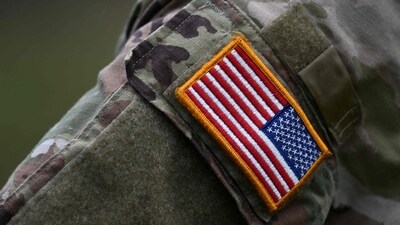 A soldier of the US army wears the country's flag on his uniform. (AFP) A soldier of the US army wears the country's flag on his uniform. (AFP)