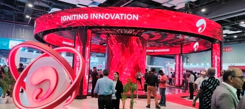 Airtel pavilion at Indian Mobile Congress 2023. (Singh Rahul Sunilkumar) Airtel pavilion at Indian Mobile Congress 2023. (Singh Rahul Sunilkumar)