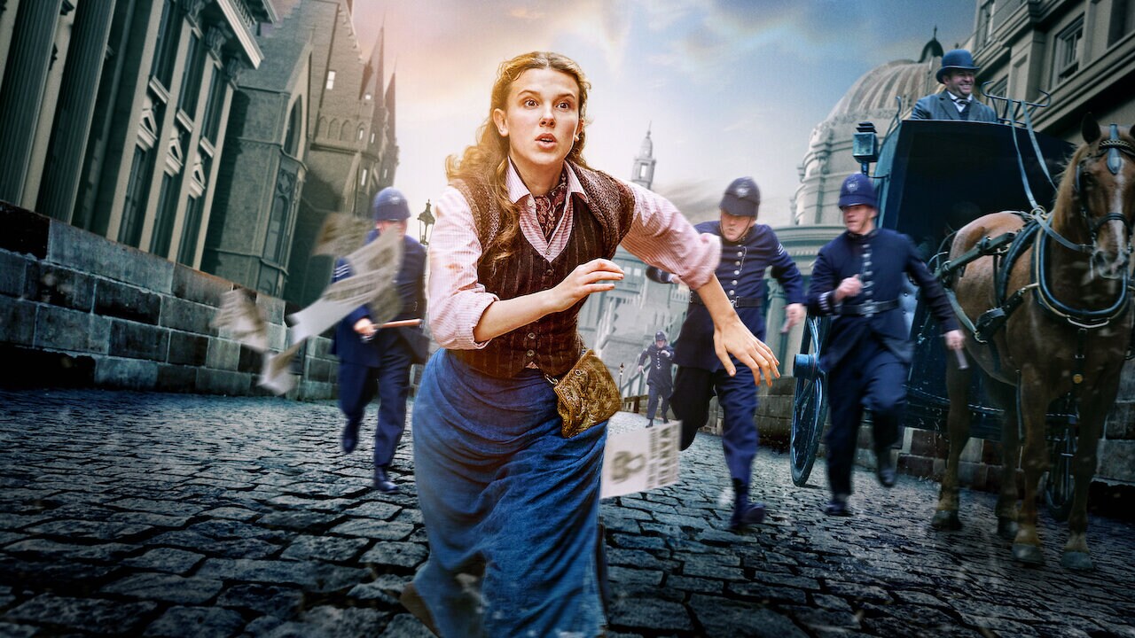 The first Sherlock Holmes story appeared in 1887, the last in 1917. But the retellings continue, including movies on the teen sister and sleuth, Enola Holmes. Above, a still from the 2020 film of that name. The first Sherlock Holmes story appeared in 1887, the last in 1917. But the retellings continue, including movies on the teen sister and sleuth, Enola Holmes. Above, a still from the 2020 film of that name.
