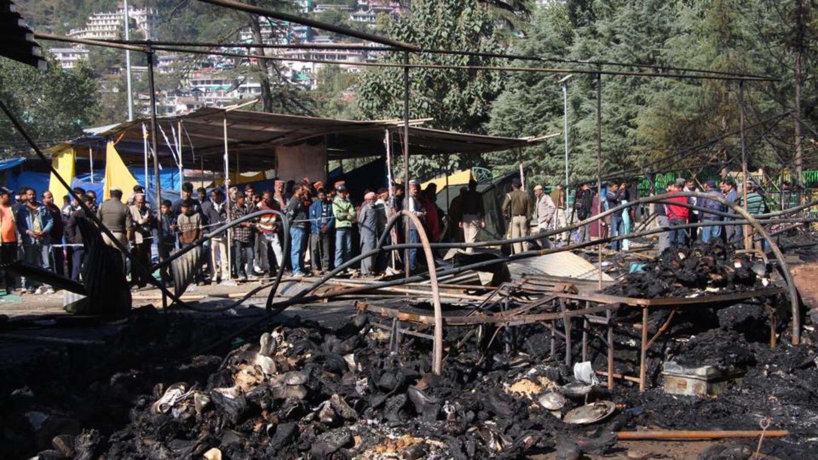 Himachal: Two injured in fire at Kullu Dussehra, tents of deities, shops gutted - Vimarsana News