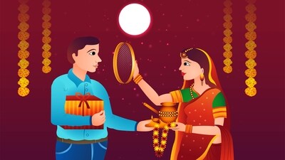 On Karwa Chauth the focus is often on the wives, husbands also play a significant role in making this day special. (Freepik) On Karwa Chauth the focus is often on the wives, husbands also play a significant role in making this day special. (Freepik)